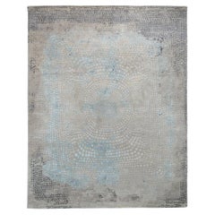 Fresco Modern Hand-Knotted Wool & Bamboo Silk Rug – 8' x 10'