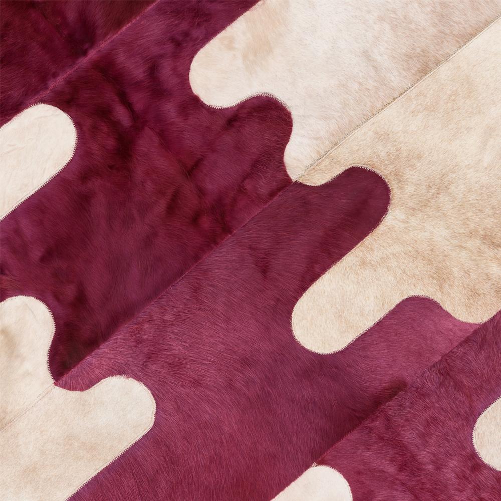 Tappeto moderno, ondulato, personalizzabile viola e caramello XLarge In condizioni Nuovo in vendita a Charlotte, NC