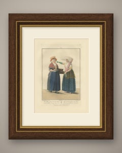 Fresh Butter for the Maid, Dutch Costume Print, Maaskamp, 1811