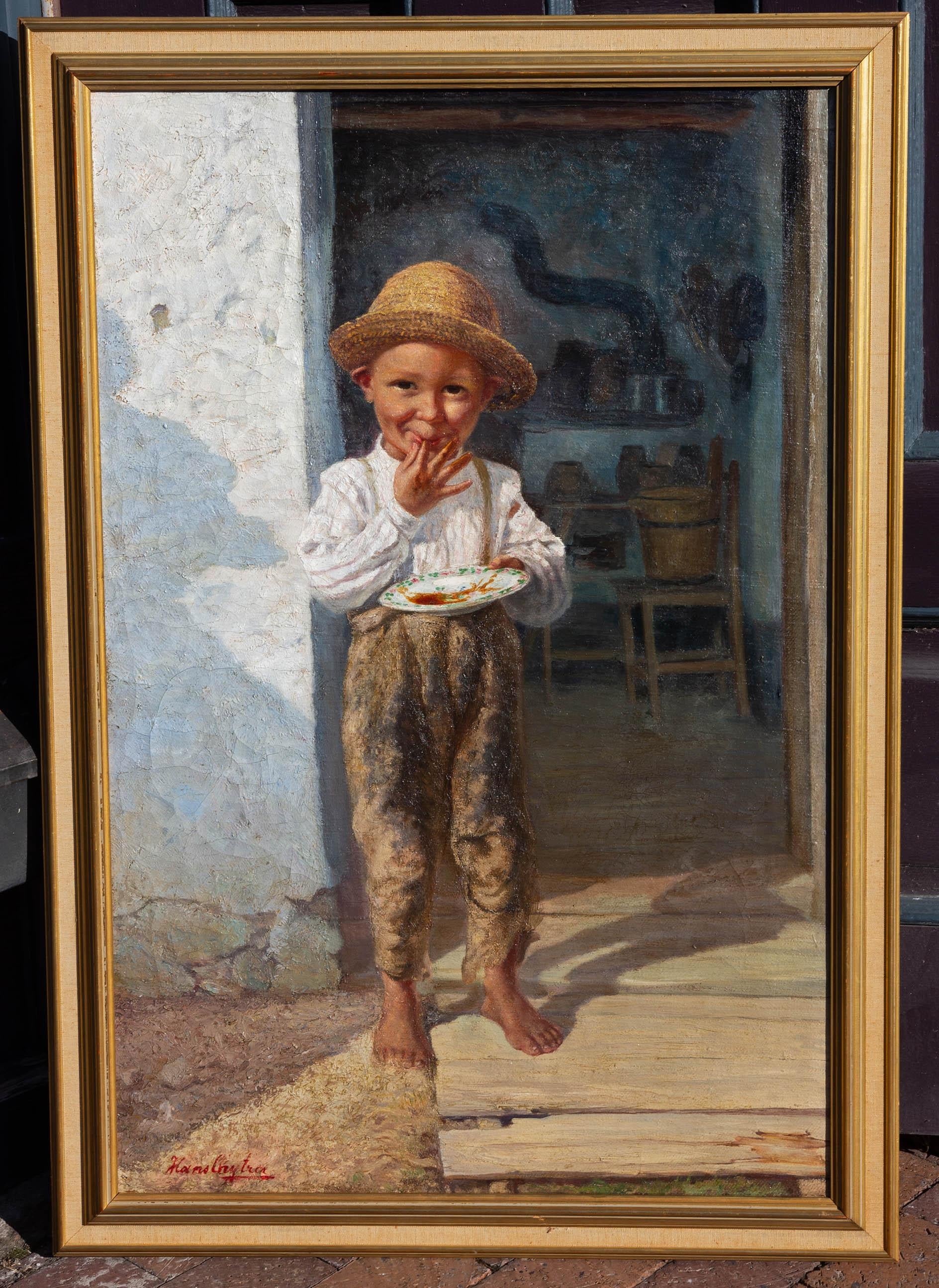 „Fresh Jam“ Genregemälde von Hans Chytra, 19. Jahrhundert im Zustand „Gut“ in Rochester, NY