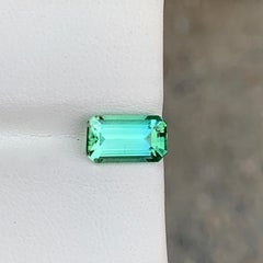 Fresh Mint Green Clean Cushion Cut Tourmaline Gemstone for Jewelry