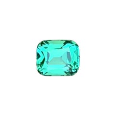 Fresh Mint Green Clean Cushion Cut Tourmaline Gemstone for Jewelry