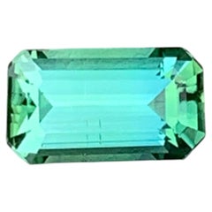 Fresh Mint Green Clean Cushion Cut Tourmaline Gemstone for Jewelry