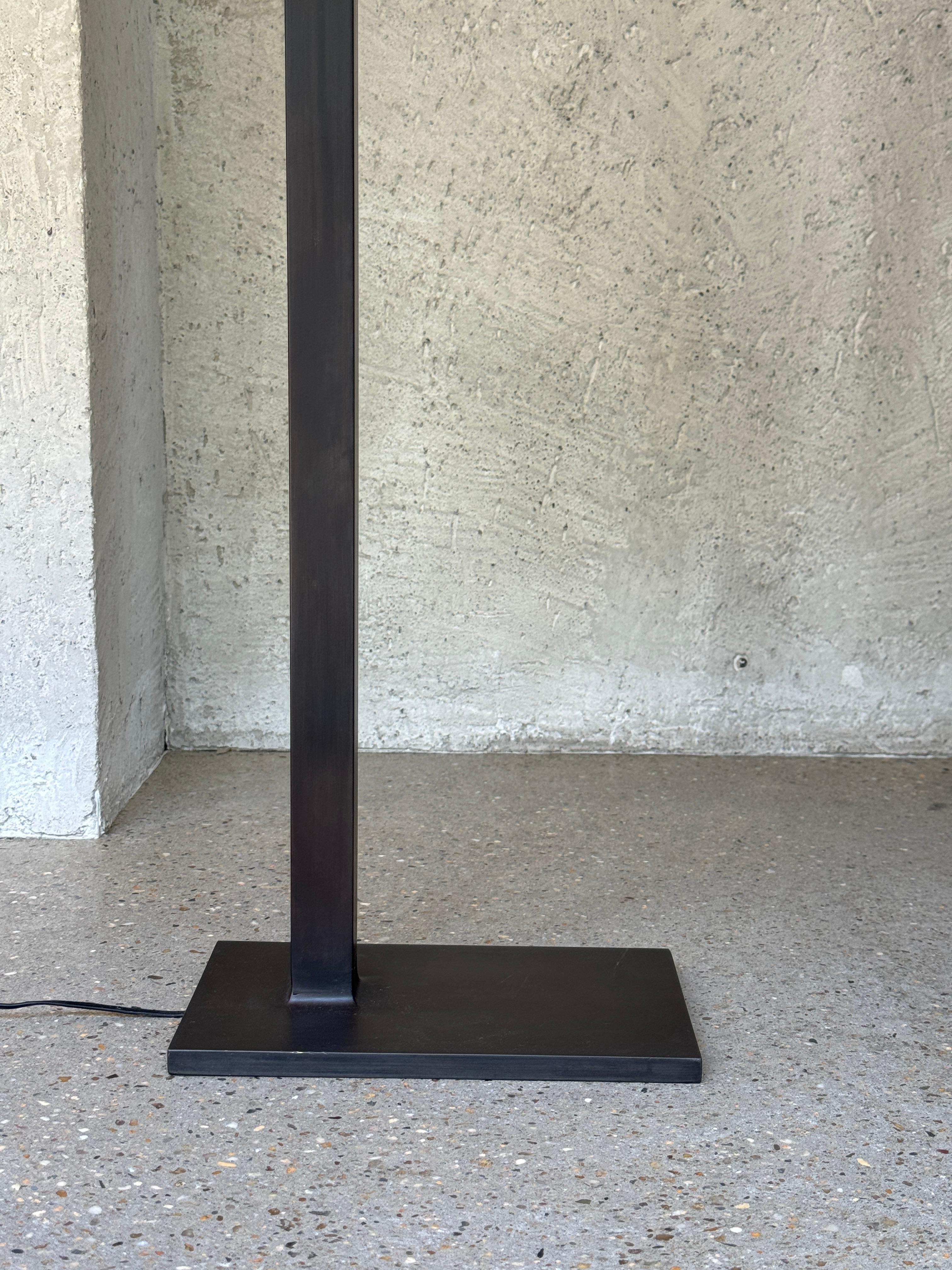 Fresh Pond Burnished Brass Floor Lamp Designed by Michael Del Piero For Sale 4