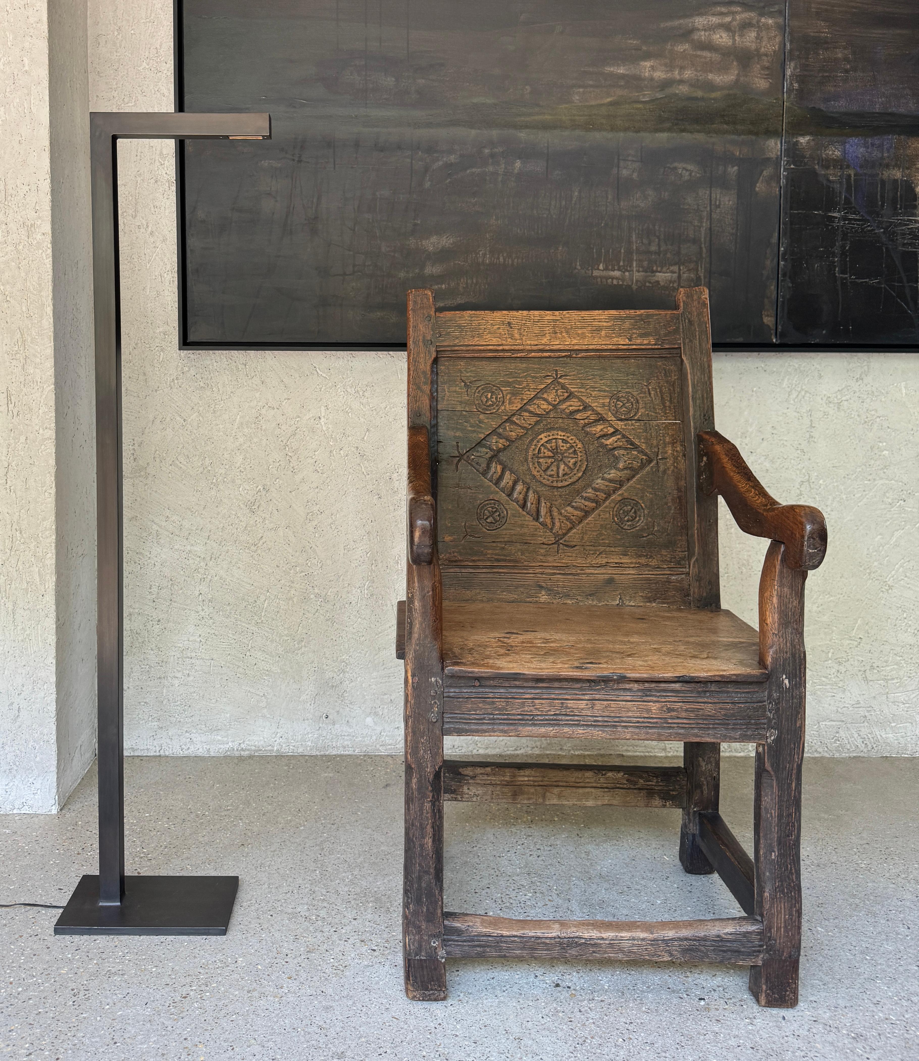 Fresh Pond Burnished Brass Floor Lamp Designed by Michael Del Piero In New Condition For Sale In Chicago, IL