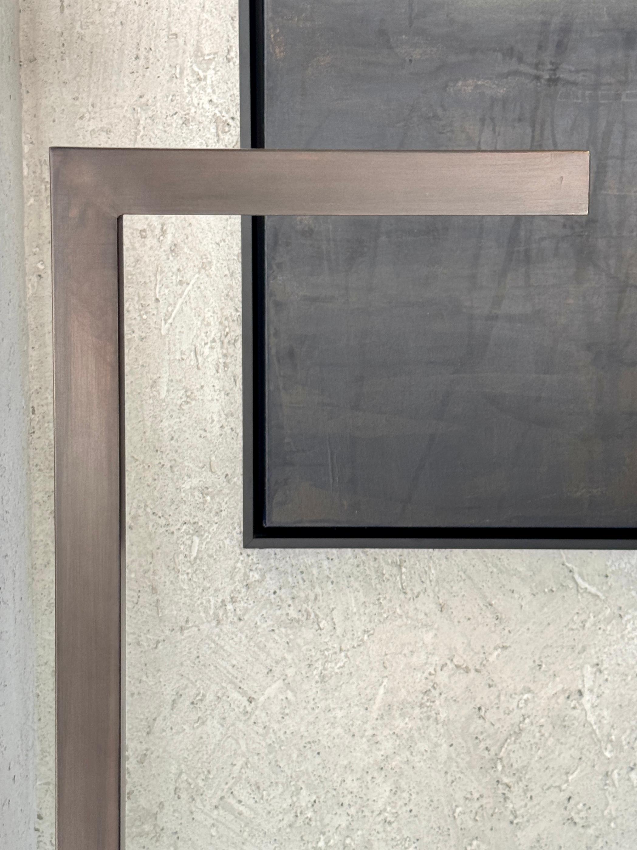 Contemporary Fresh Pond Burnished Brass Floor Lamp Designed by Michael Del Piero For Sale