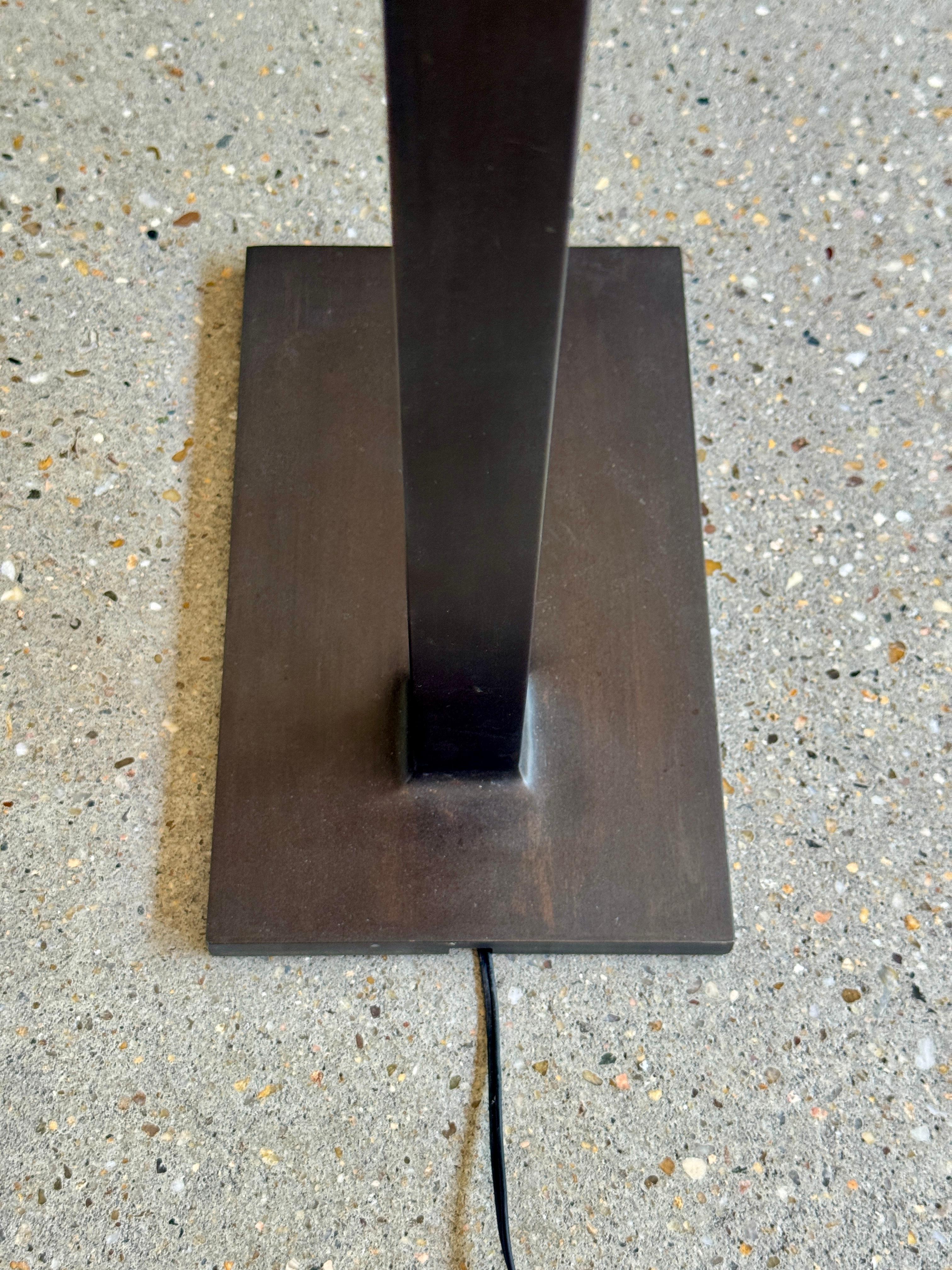 Fresh Pond Burnished Brass Floor Lamp Designed by Michael Del Piero For Sale 6