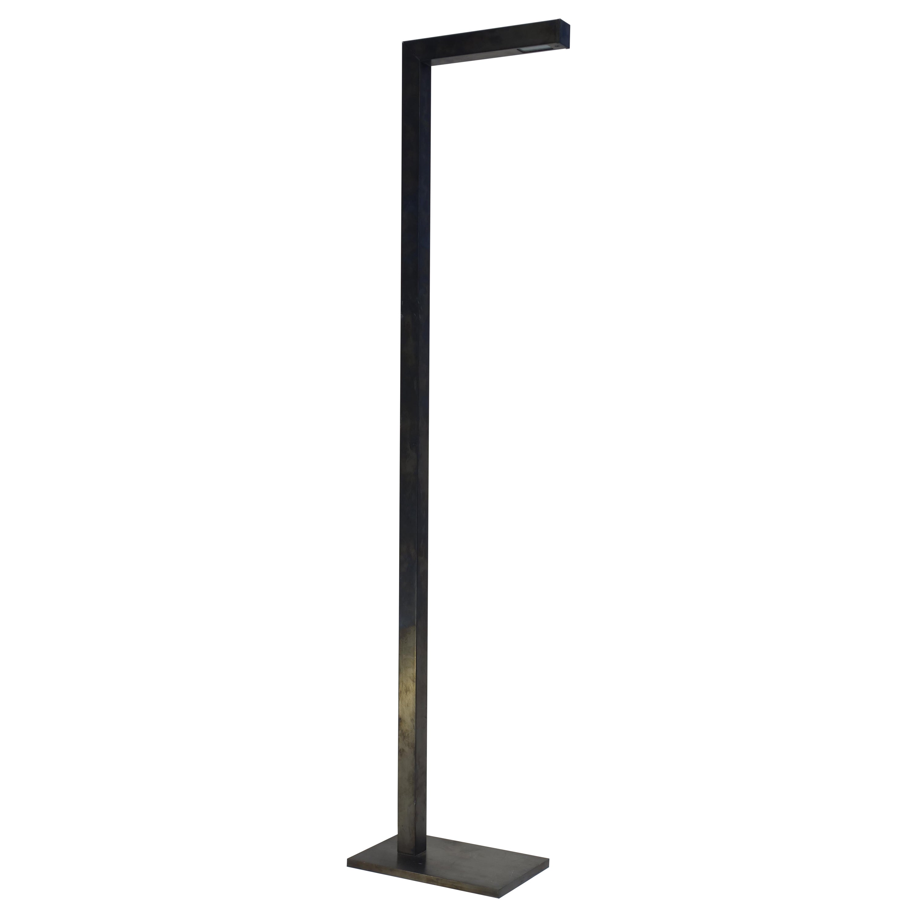 Fresh Pond Burnished Brass Floor Lamp Designed by Michael Del Piero For Sale