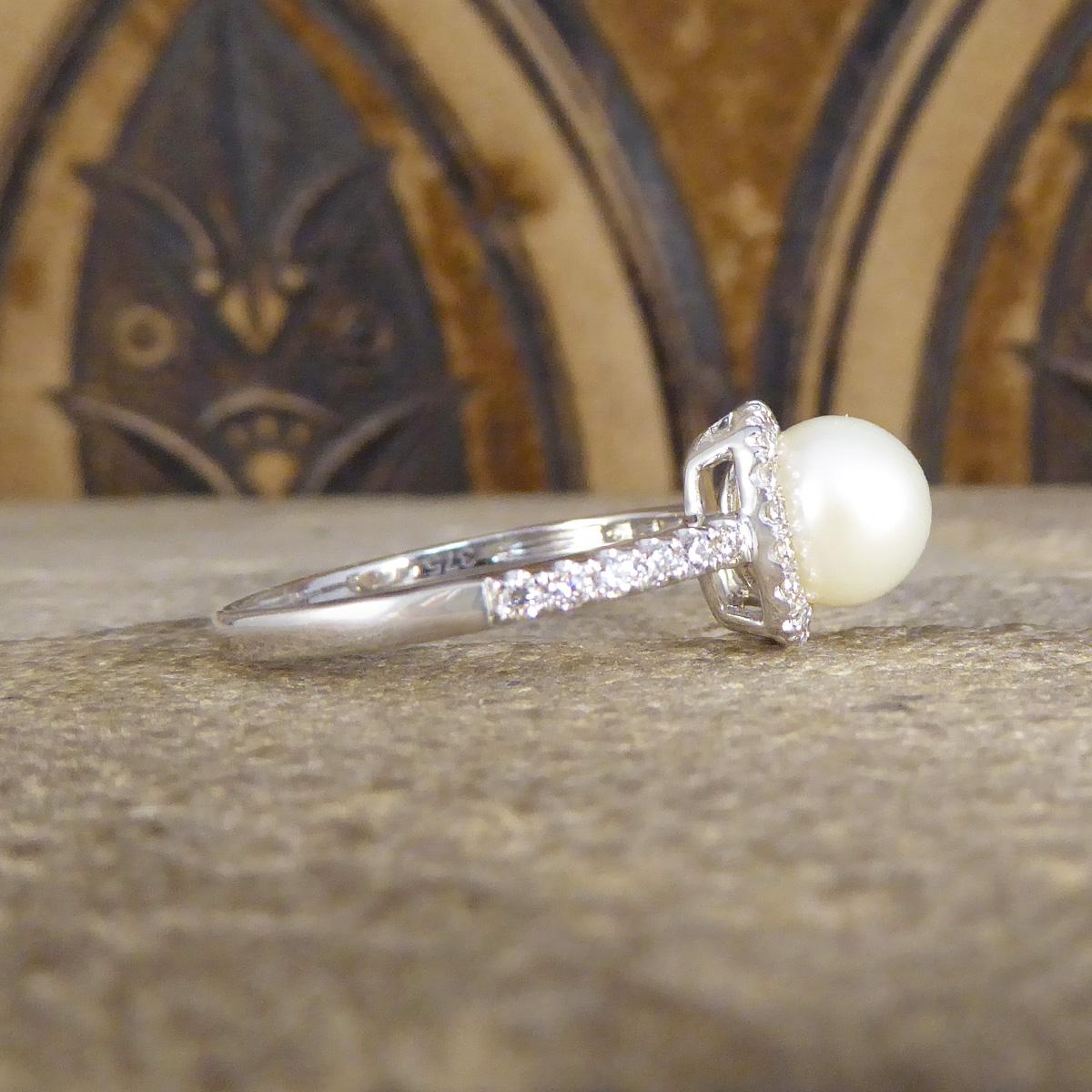 square pearl ring