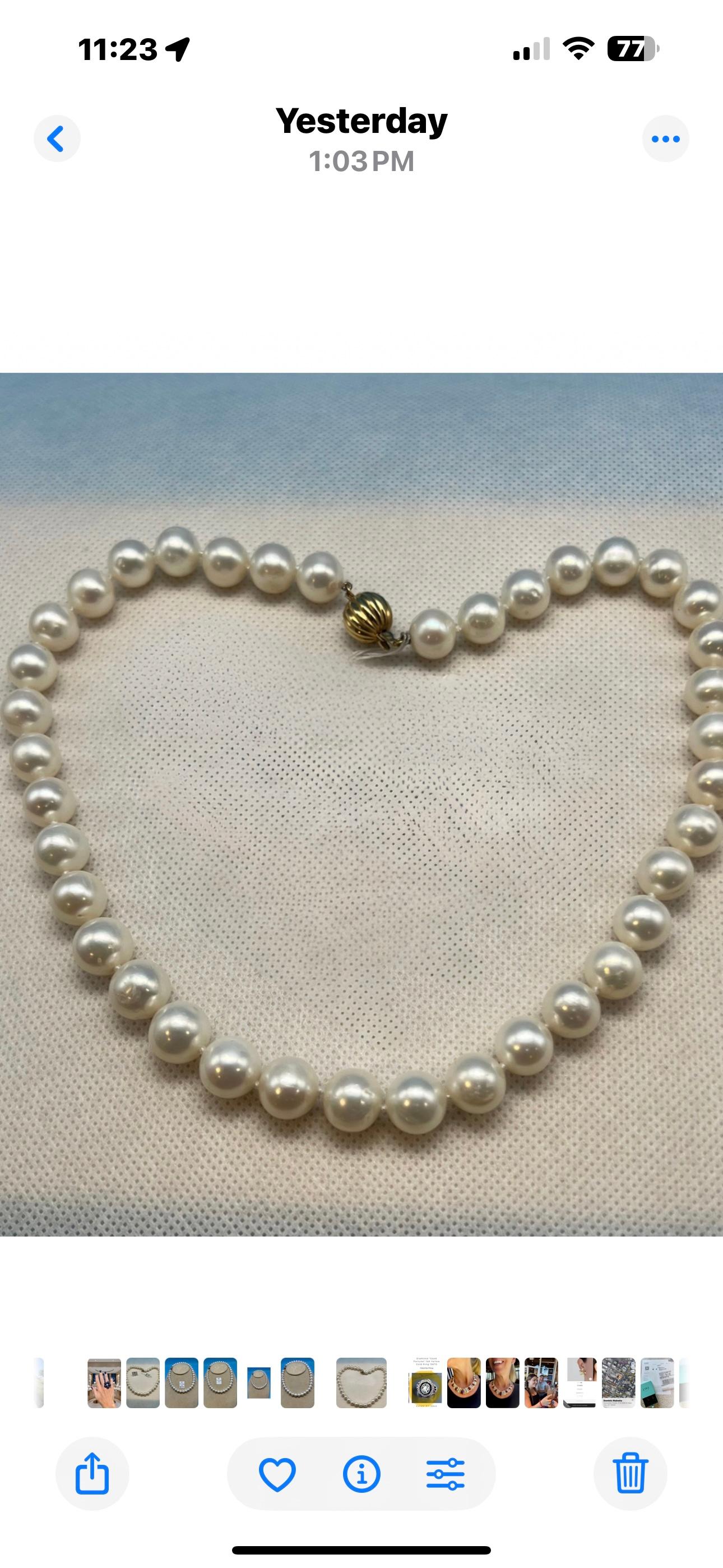 Fresh Water Cultured Pearl 17.5
