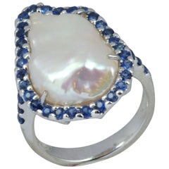 sapphire pearl fresh ring water gold pink karat carat settings