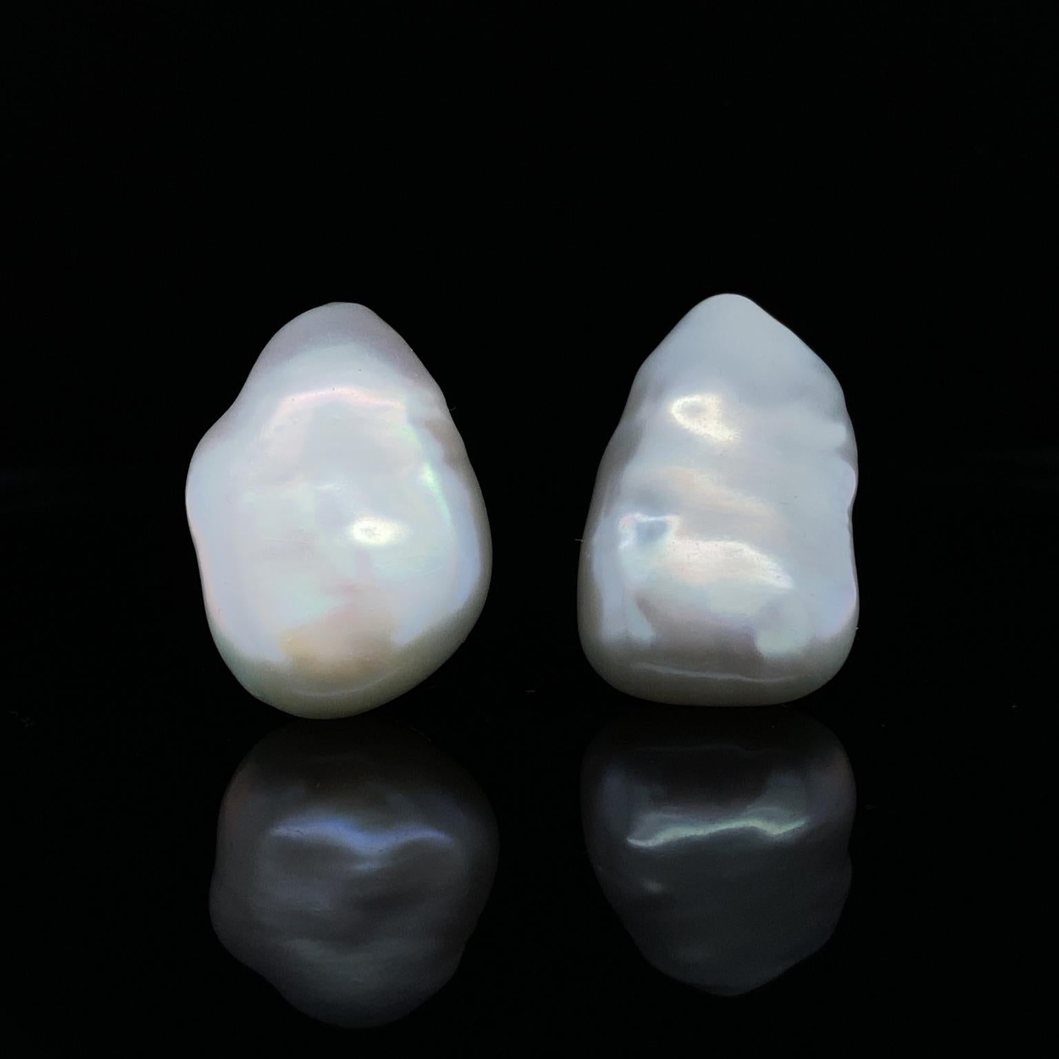 baroque freshwater pearl earrings