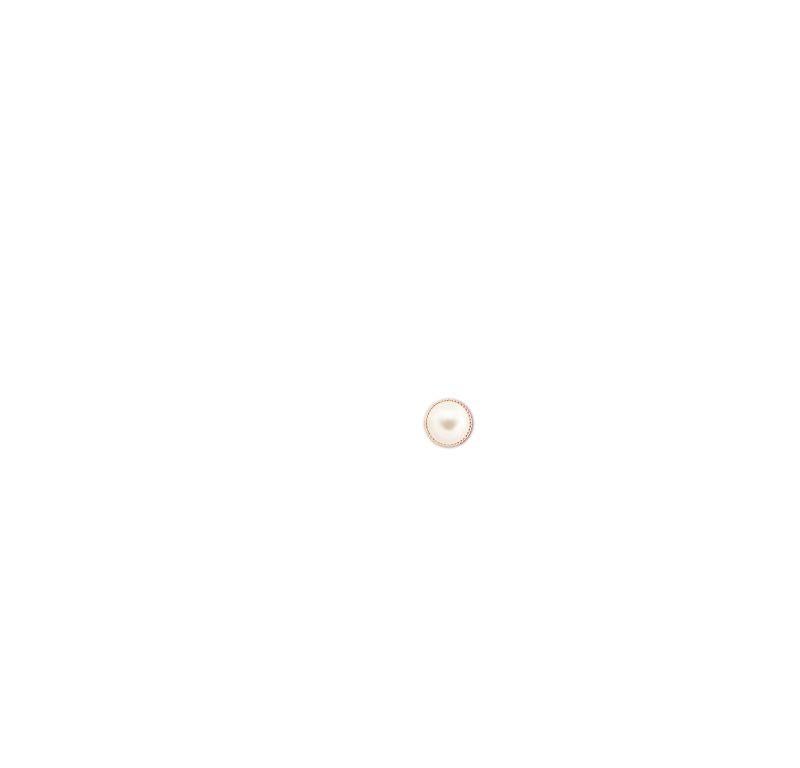 Modern Freshwater Cultured Pearl Earrings with Twisted Rope Frame in 14K Yellow Gold