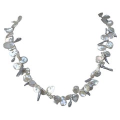 Freshwater Keshi Baroque Pearl Necklace