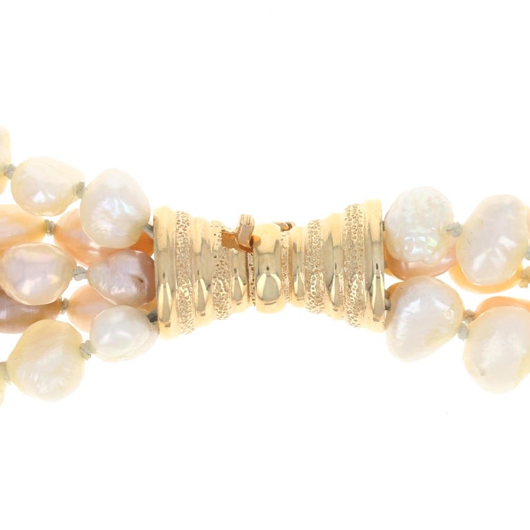 9ct Yellow Gold 12-13mm Freshwater Pearl Keshi Diamond Pendant