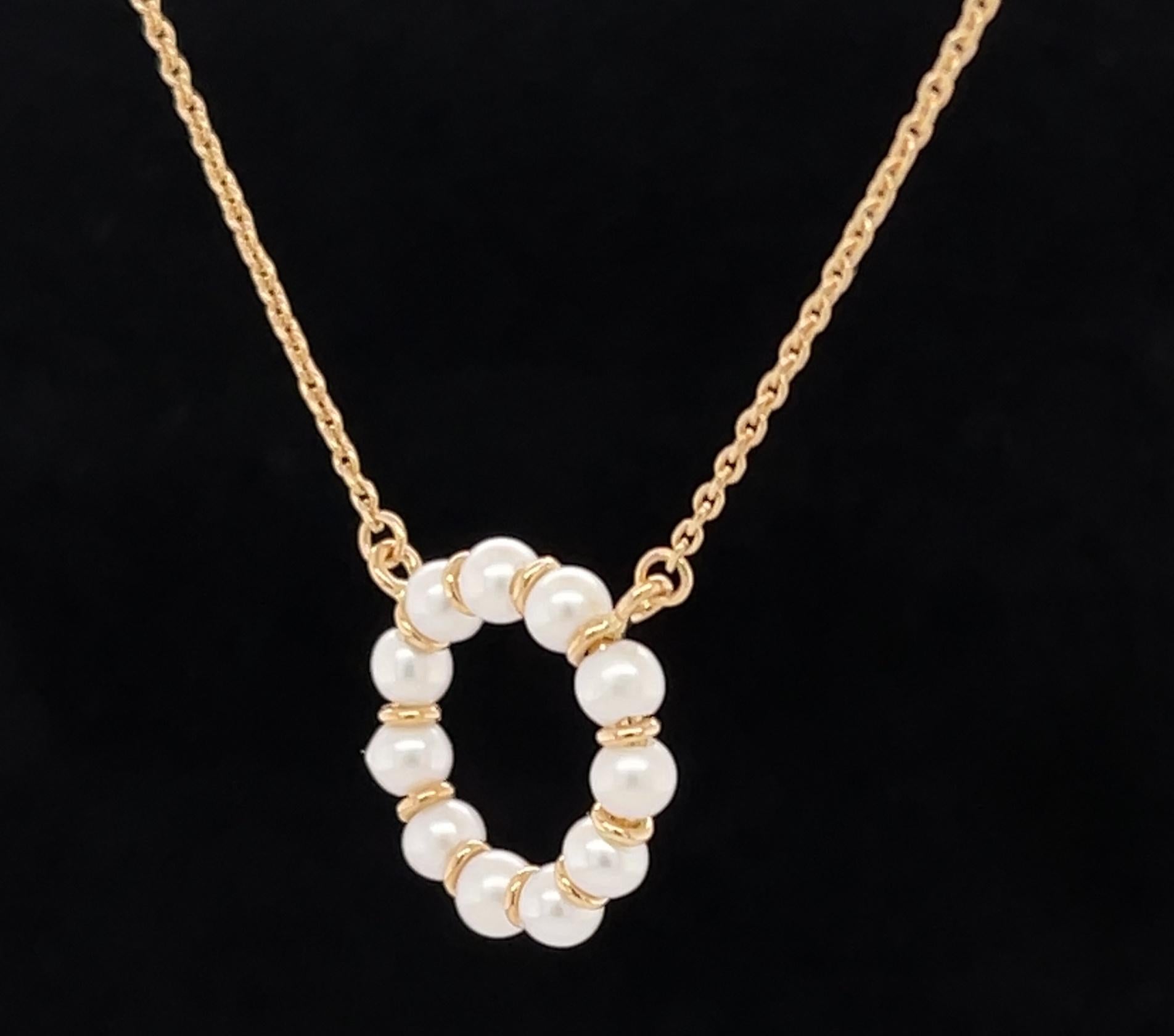 Women's Freshwater Pearl and Yellow Gold 