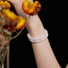 Freshwater Pearl Double Strand Bracelet