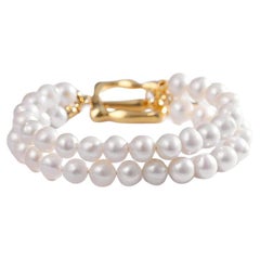 Freshwater Pearl Double Strand Bracelet