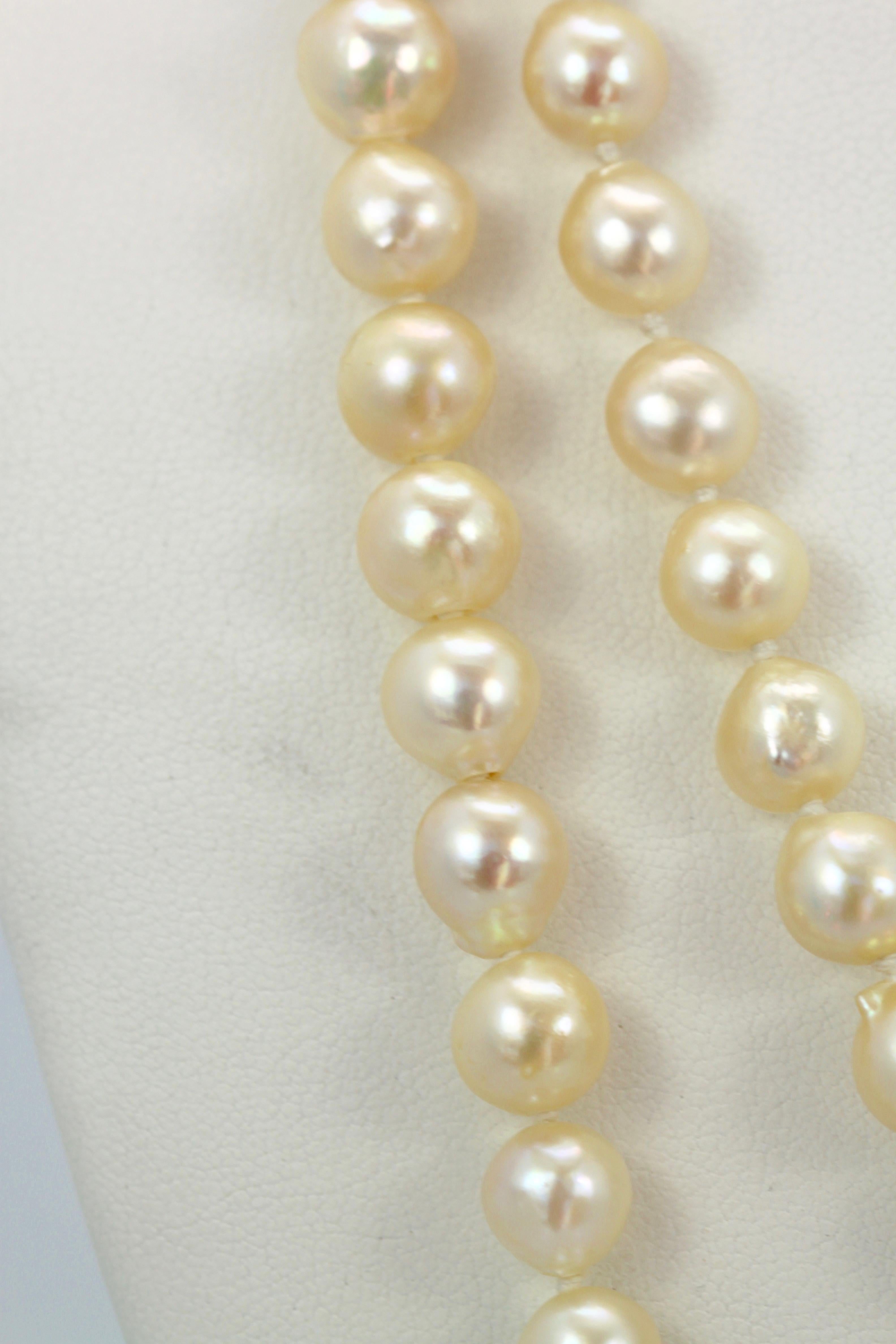 Women's or Men's Freshwater Pearl Long Necklace 43