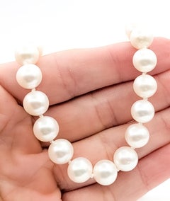 Collana di perle d'acqua dolce in oro giallo 14 carati