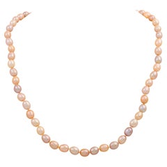 Freshwater Pearl Necklace, Multicolor