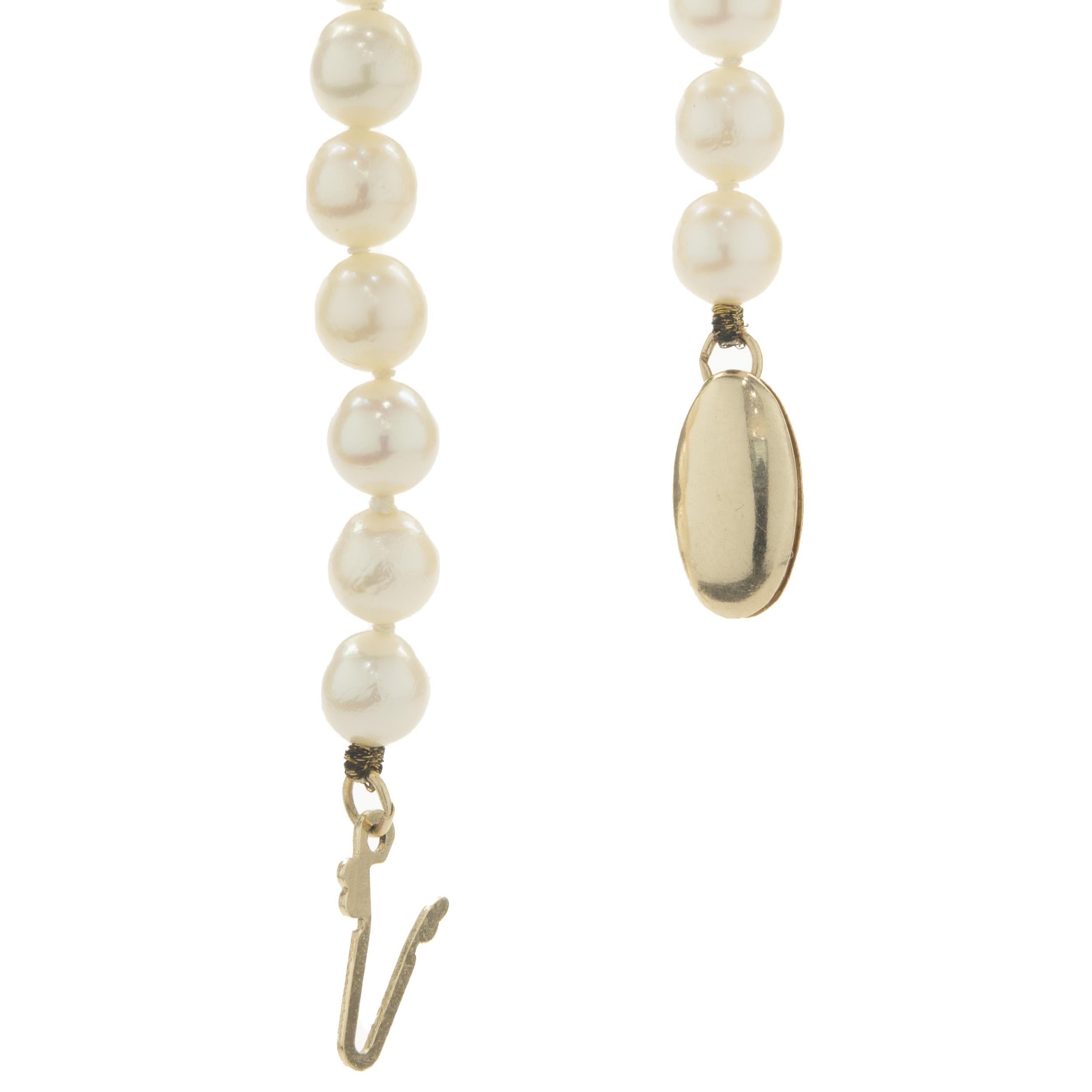 Rough Cut Freshwater Pearl Necklace with 14 Karat Yellow Gold Clasp For Sale
