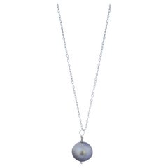 Collier de perles d'eau douce en argent sterling