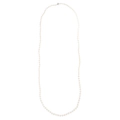 Freshwater Pearl Strand Necklace with White Gold Clasp