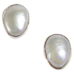 Vintage Freshwater Pearl Stud Earrings