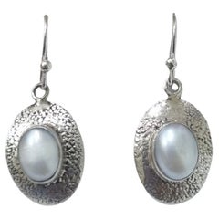 Boucles d'oreilles en argent et perles d'eau douce