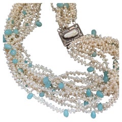 Freshwater Pearls Torsade Choker Necklace