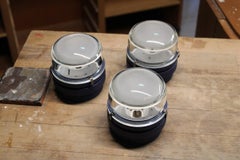 Sconce da parete Fresnel Blu Joe Colombo per Luce 1960s Design originale italiano