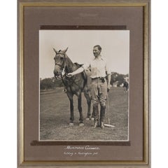 Humphrey Guinness Holding A Hurlingham Pet c1930s B&W Photo by Freudy