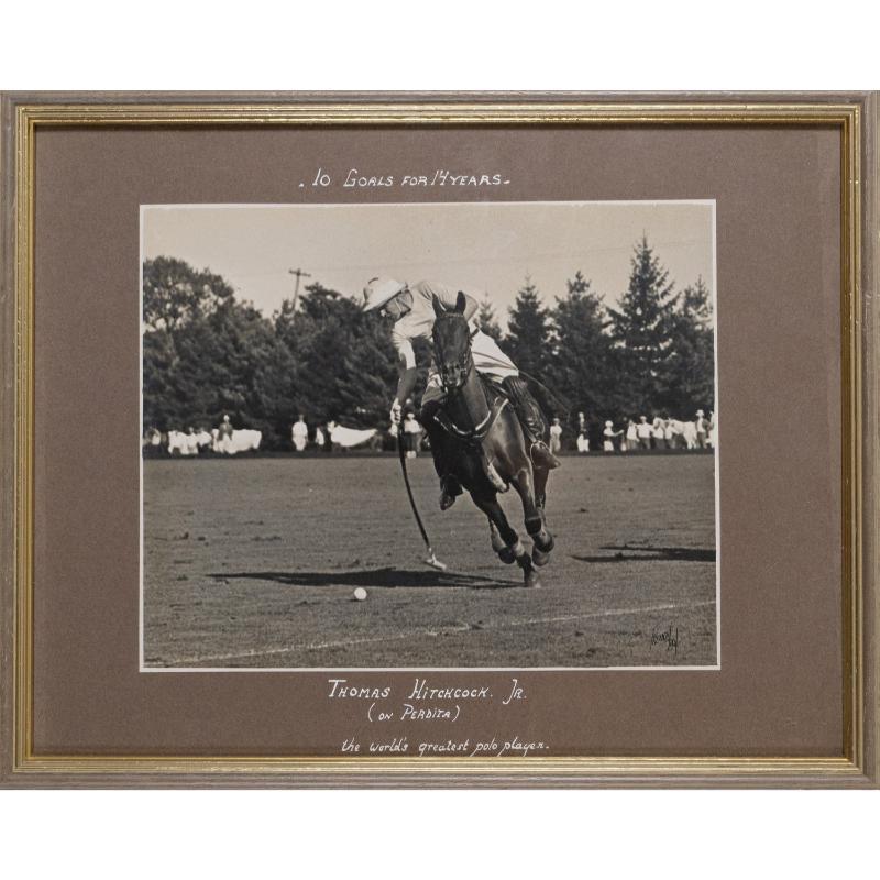 Thomas Hitchcock, Jr (On Perdita) The World's Greatest Polo Player 10 Goals for