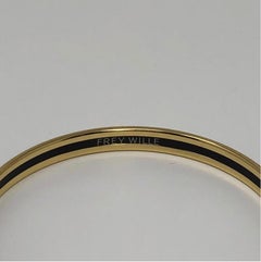 Frey Wille 14 Karat Yellow Gold Bordered Bangle Ulta Magic Sphinx Bangle