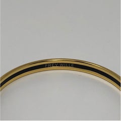 Frey Wille 14 Karat Yellow Gold Bordered Bangle Ulta Magic Sphinx Bangle