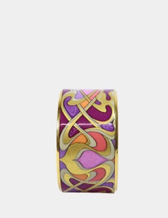 Frey Wille Feuer-Emaille Gold-Ton-Armband