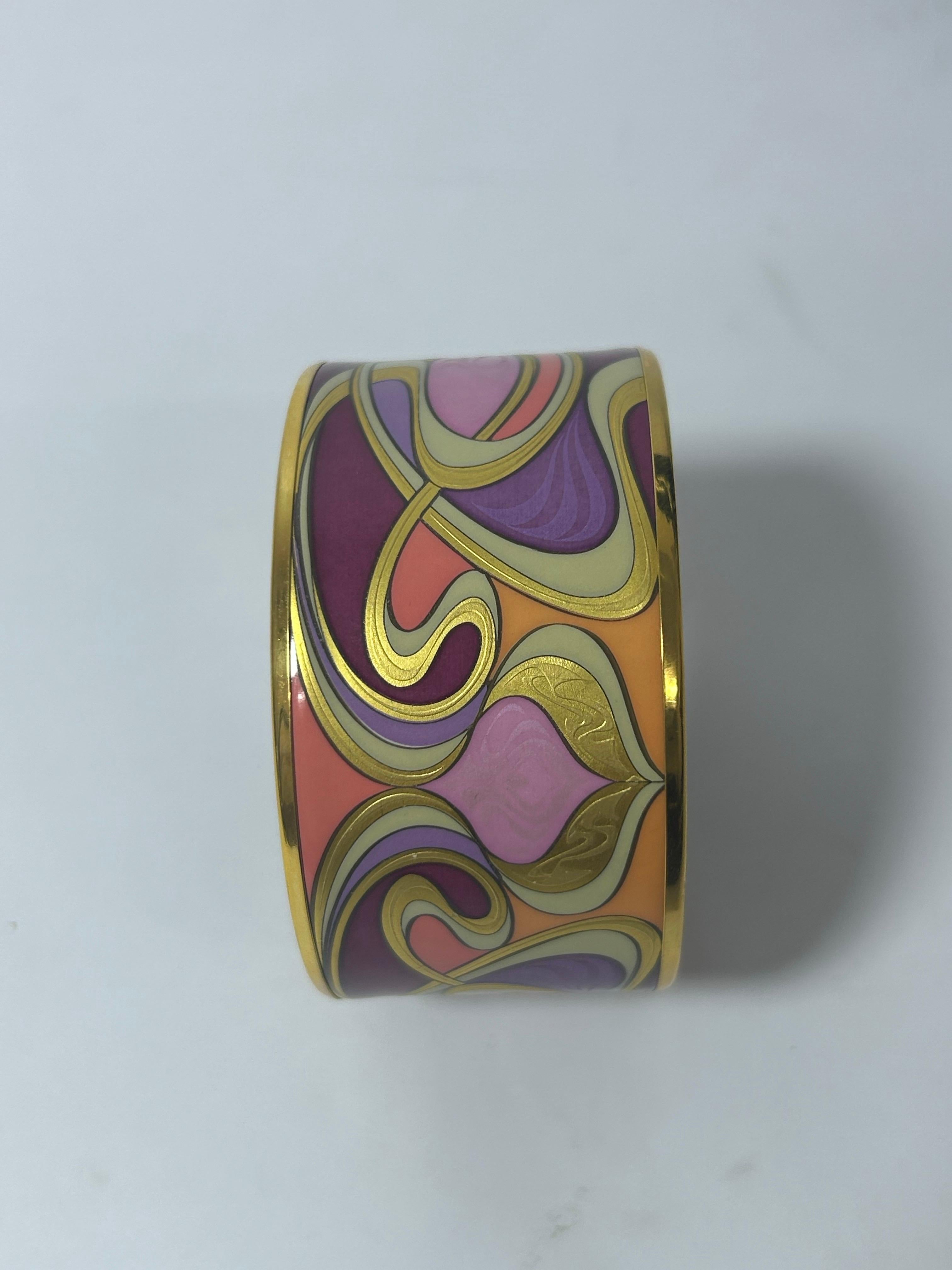 Women's Frey Wille Fire Enamel Gold Tone Bracelet