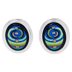 Boucles d'oreilles Frey Wille Hommage à Hundertwasser Spirale de vie