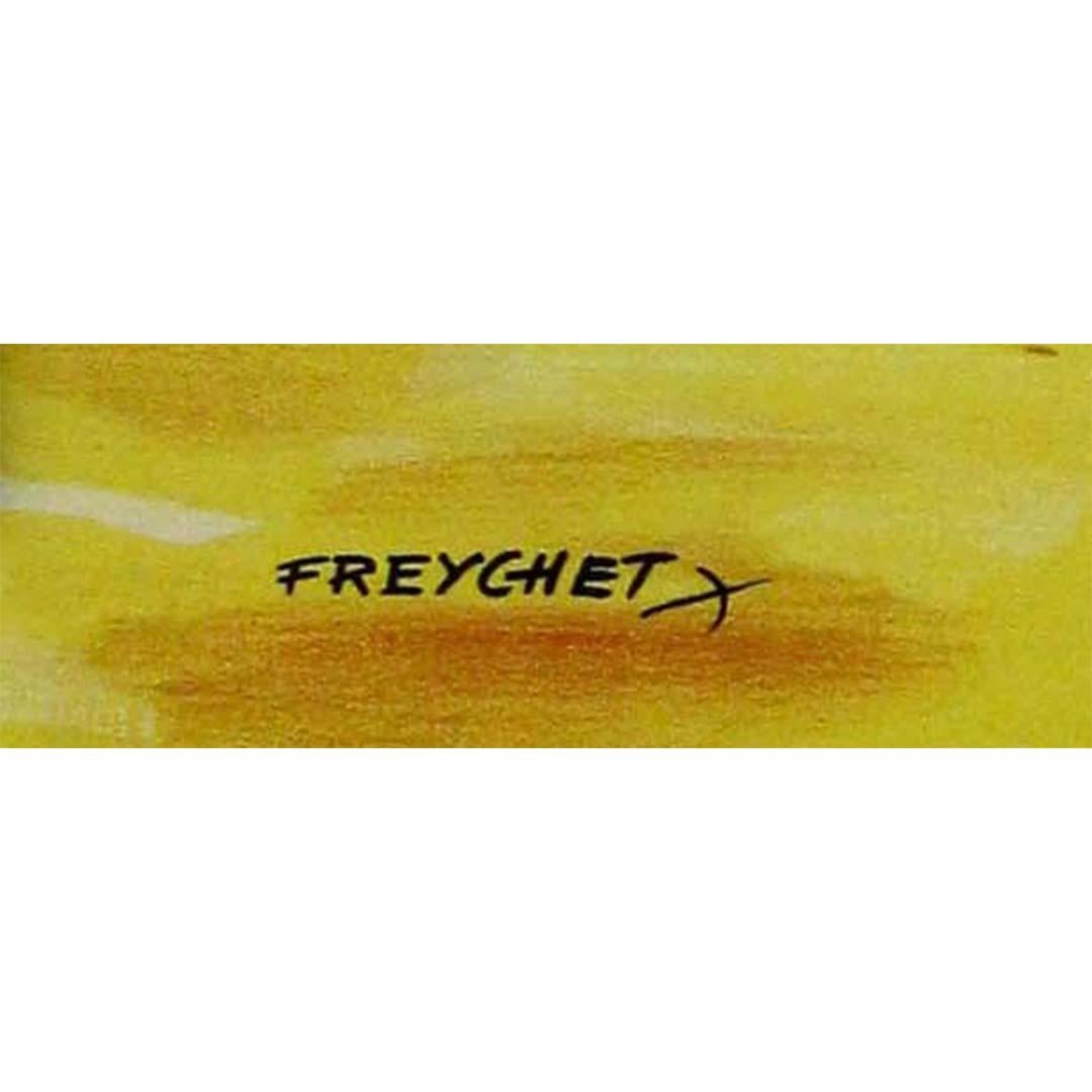 1957 original poster by Freychet - Rallye camping international Thoissey For Sale 2