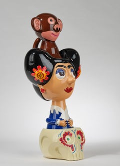 Frida-Keramikskulptur von Massimo Giacon für Superego Editions, Italien