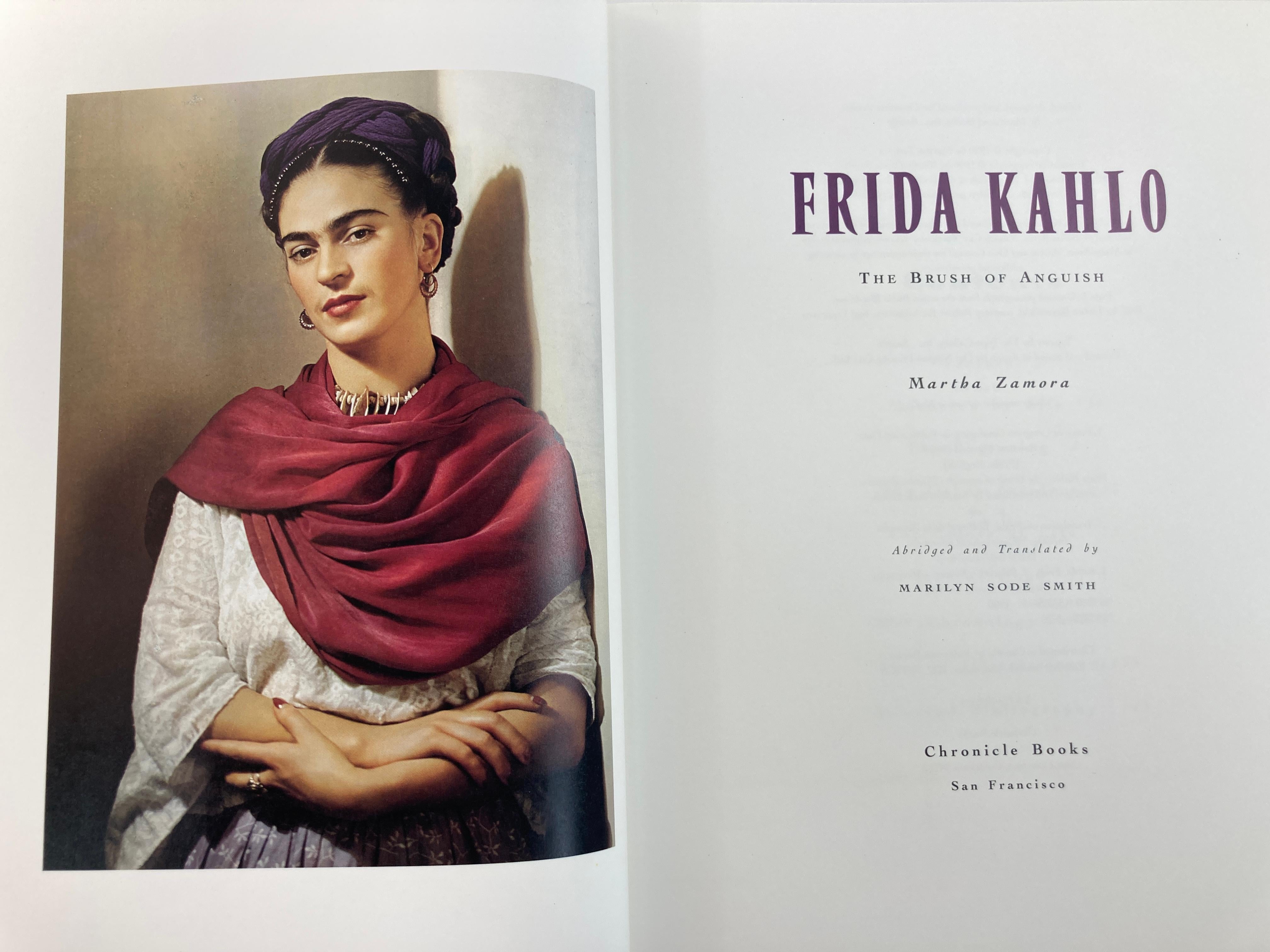 Frida Kahlo The Brush Of Anguish by Zamora, Martha 1st Ed. 1990 In Good Condition For Sale In North Hollywood, CA