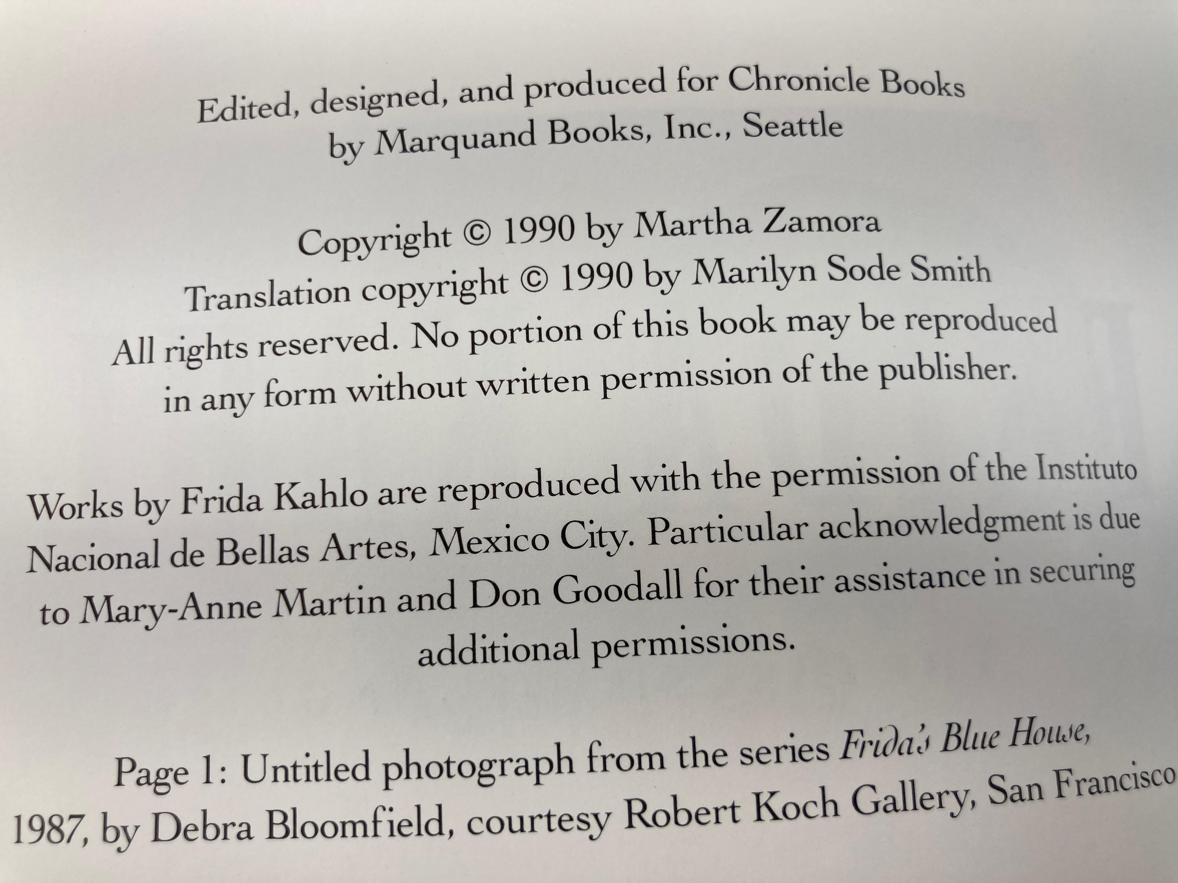 20th Century Frida Kahlo The Brush Of Anguish by Zamora, Martha 1st Ed. 1990 For Sale