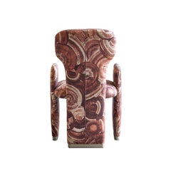 Frida Plus Brown Fabric Dining Chair