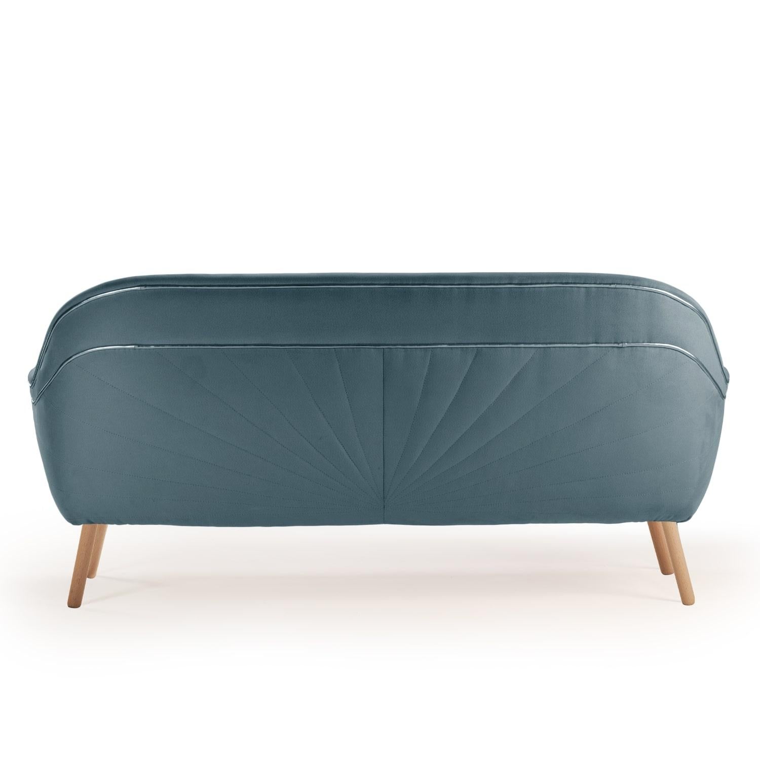 Mid-Century Modern Frida Settee 2-Seat For Sale