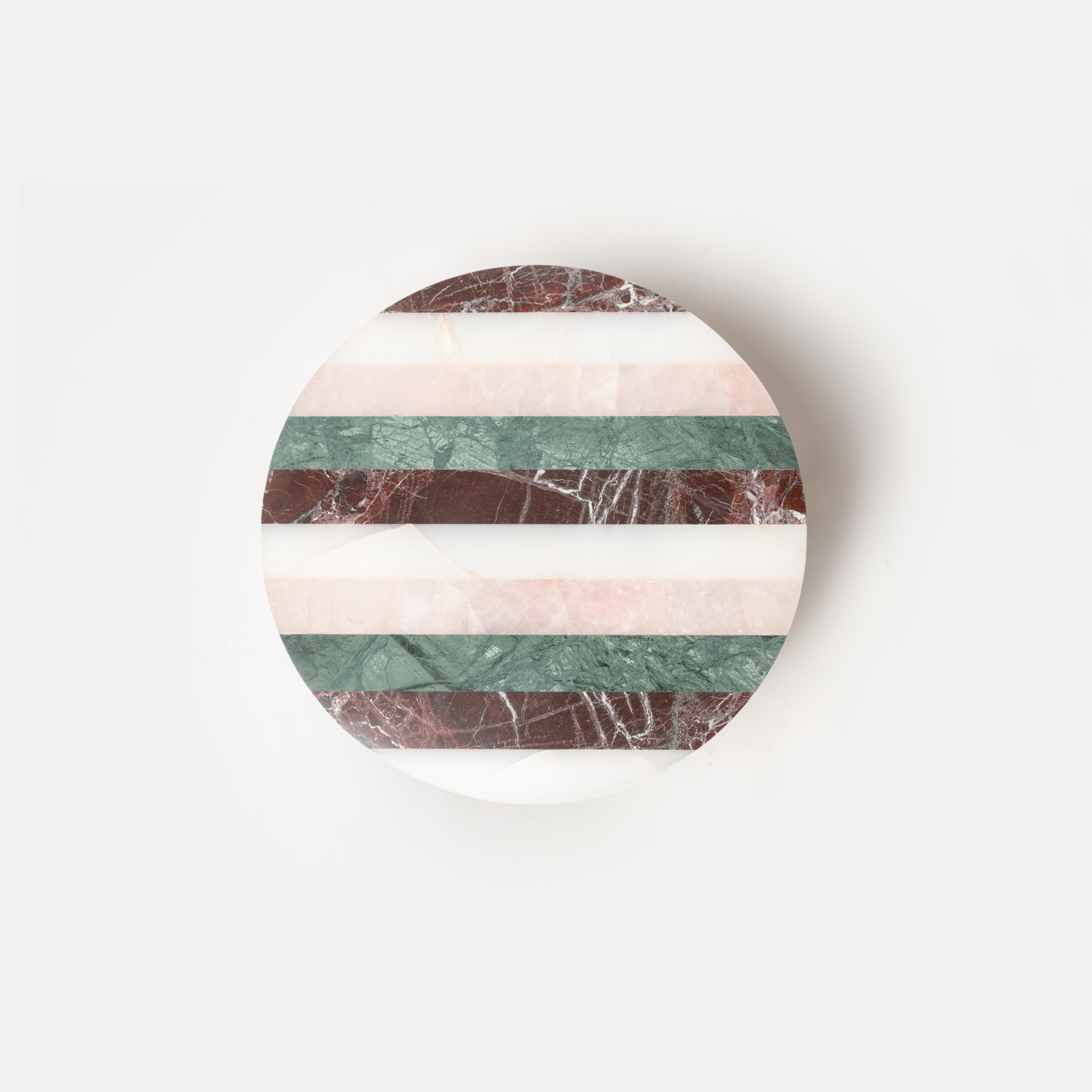 Ukrainian Frida Table in Onyx and marble by Studio Gaïa For Sale