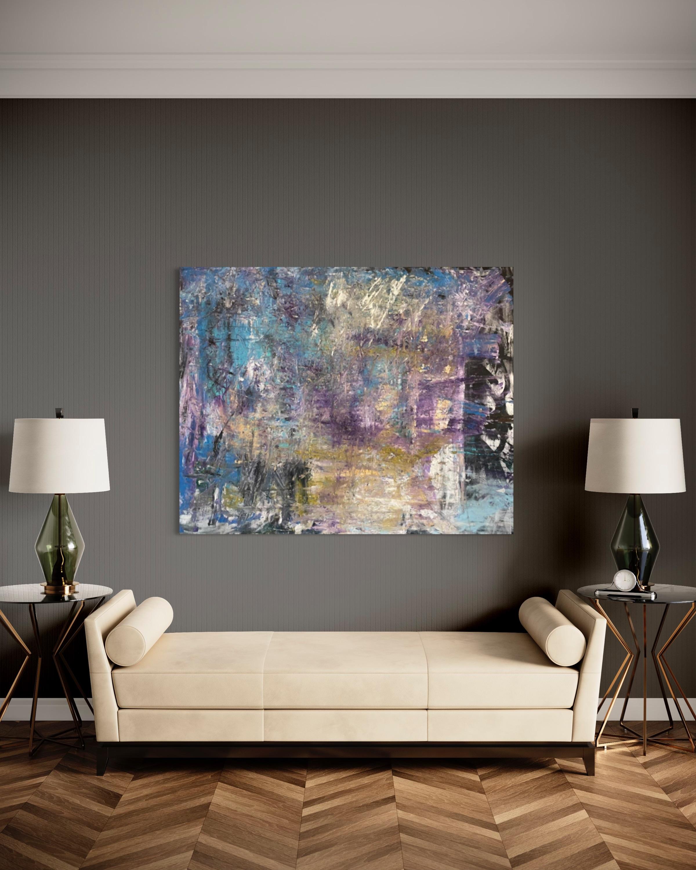 'Euphoria' Contemporary Abstract Oil On Canvas By Frida Willis For Sale 1