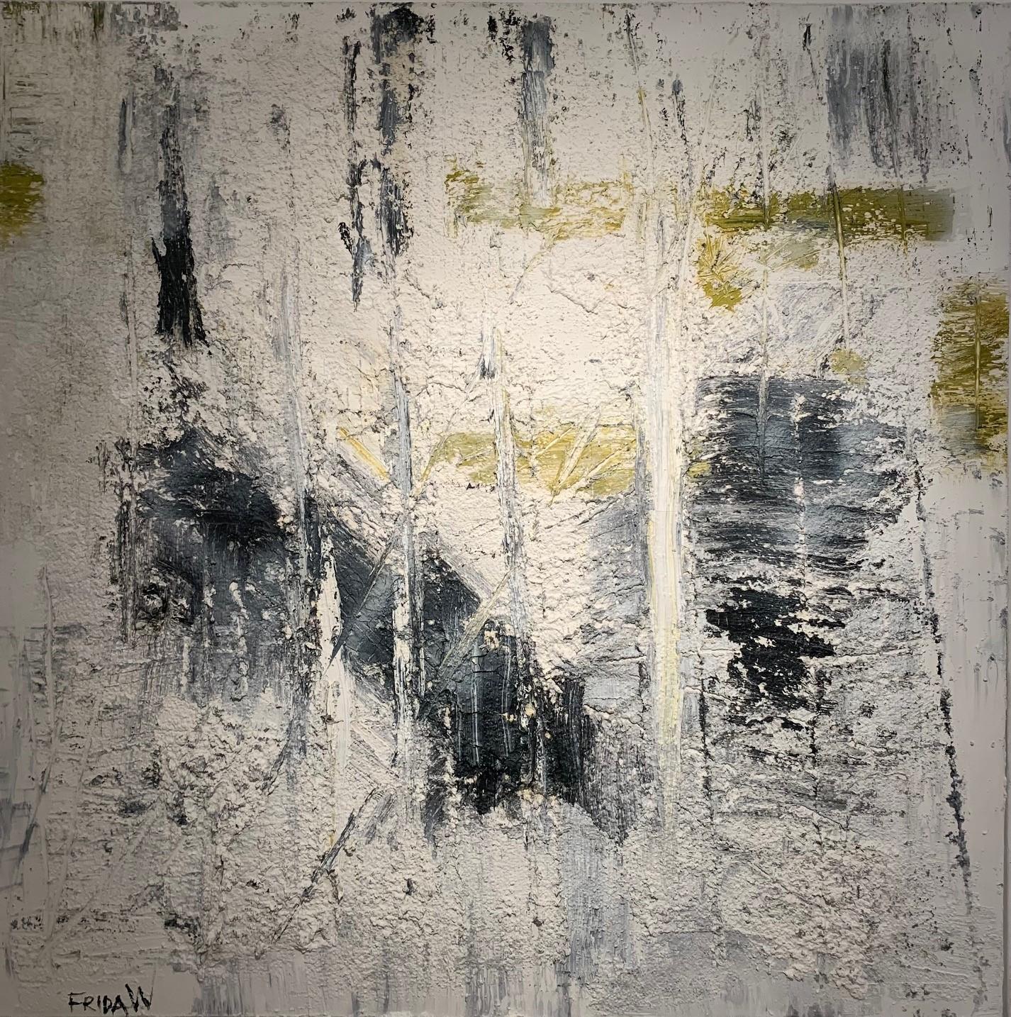 'Light' mixed media by Frida
Medium: oil, popcorn ceiling, and Gold leaves on canvas.

The painting comes with a certificate of authenticity and a letter of appraisal.

Abstract Art
An original piece, one of a kind.

This painting is shown in the
