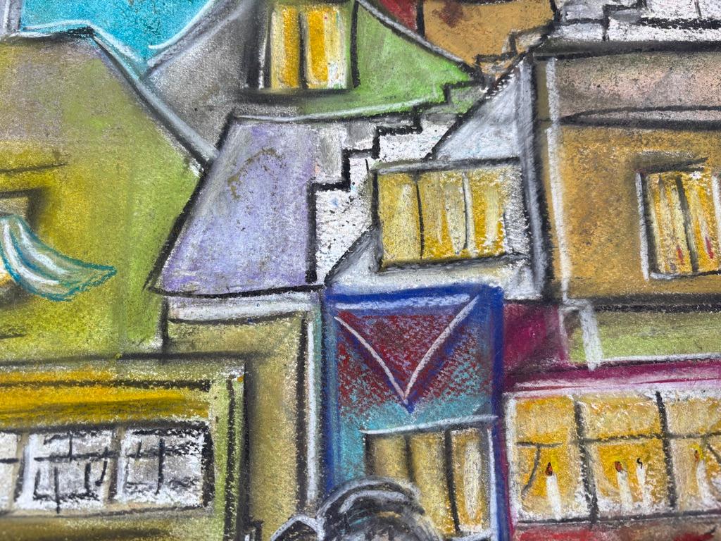 « Maisonettes » de Frida Willis - Bright City Apartments - Paysage urbain constructiviste en vente 3