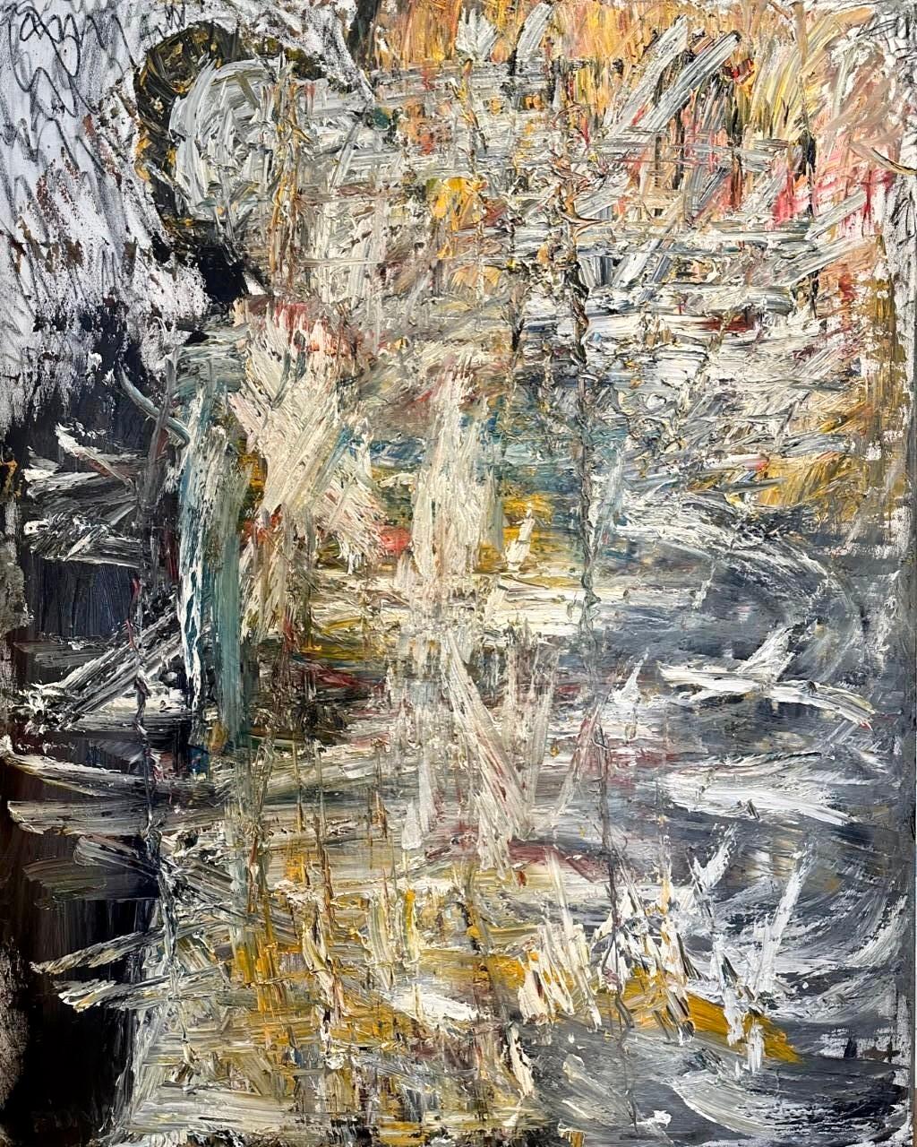 Frida Willis (sueca, nacida en 1971)
"Sin título" 2022
Pintura al óleo, Lienzo, Barras de camilla
El artista firmó el reverso del cuadro.

Sobre el artista:
Frida Willis, artista de origen sueco, descubrió su pasión por el arte a una edad temprana